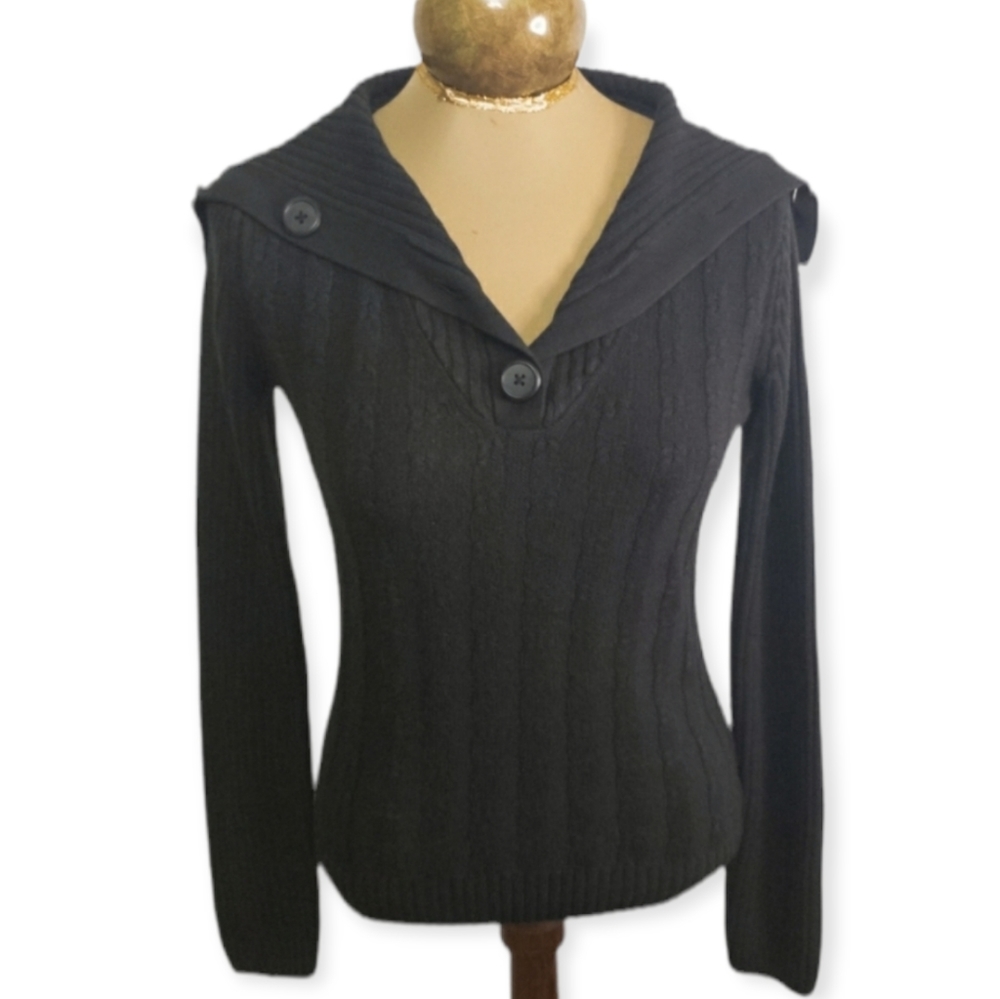 Izod Petal Wing Shoulder Sweater